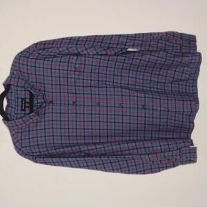 NWOT Porter+Ash Men's Blue/Red Plaid Shirt Size XXL